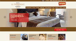 Desktop Screenshot of hotel-le-president.com